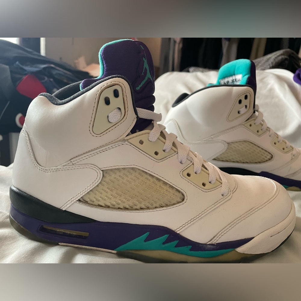 Nike Air Jordan Grape 5 size 10 2012 used - Picture 8 of 14